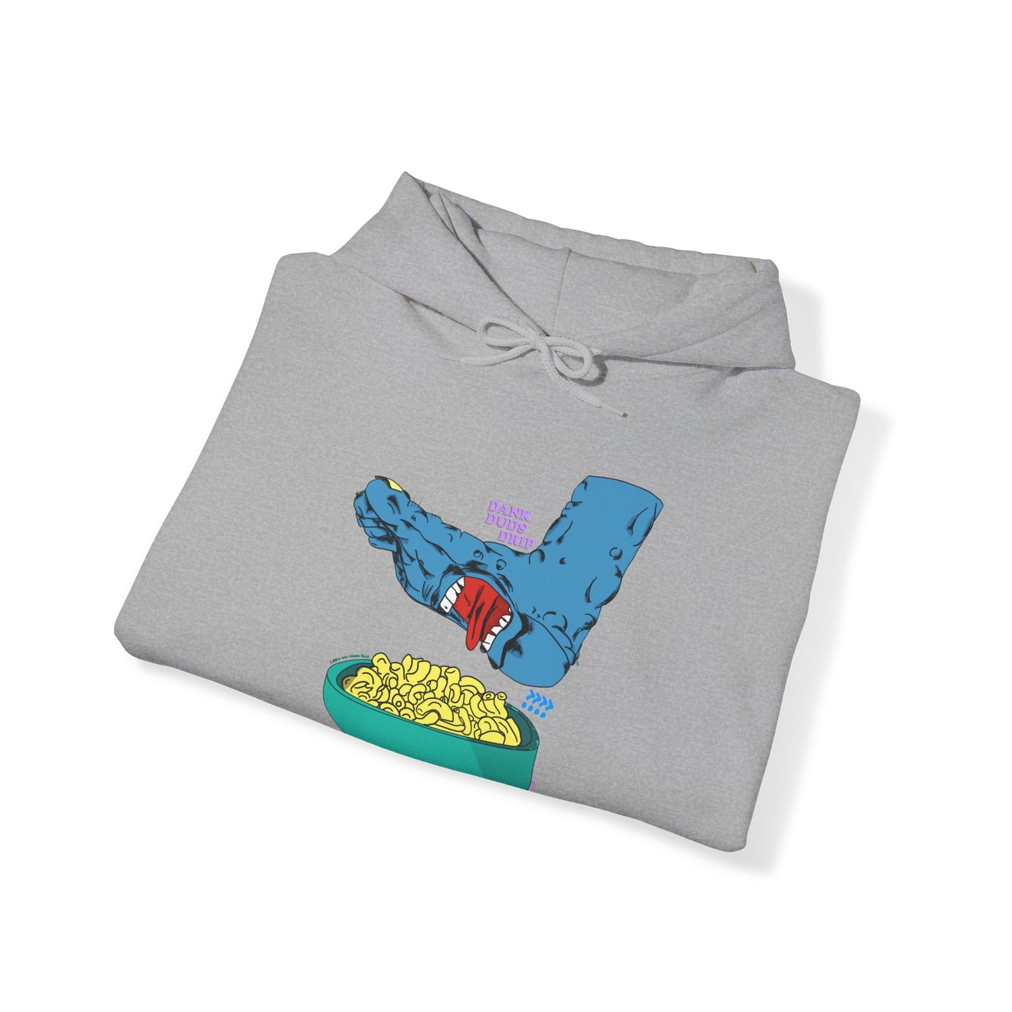 mac and feet hoodie